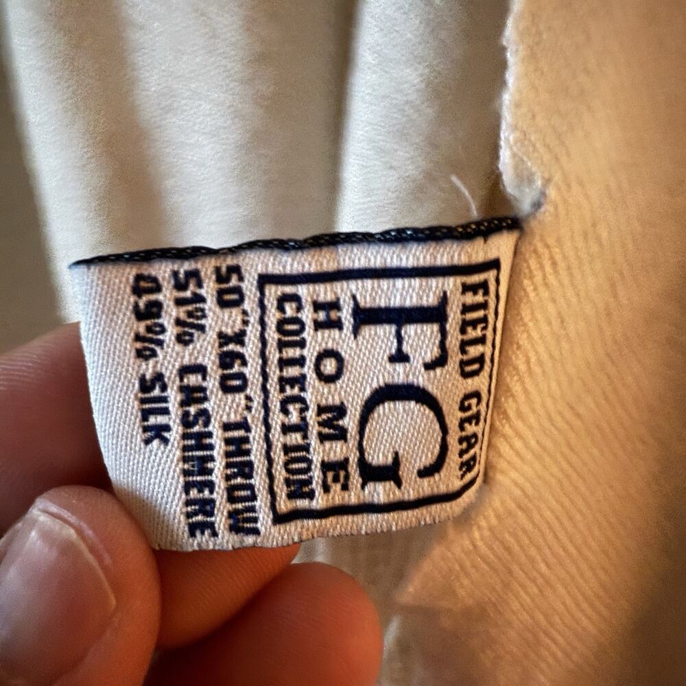 Old Money Minimalist Japandi Scandinavian Interior Cashmere-Silk Throw 50x60